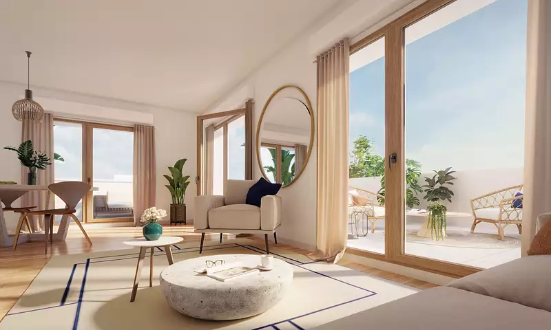 Le Petit Bois — intérieur appartement à La Norville